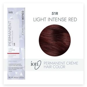 3 Boxes ION Color Brilliance Permanent Hair Dye Light Intense Red